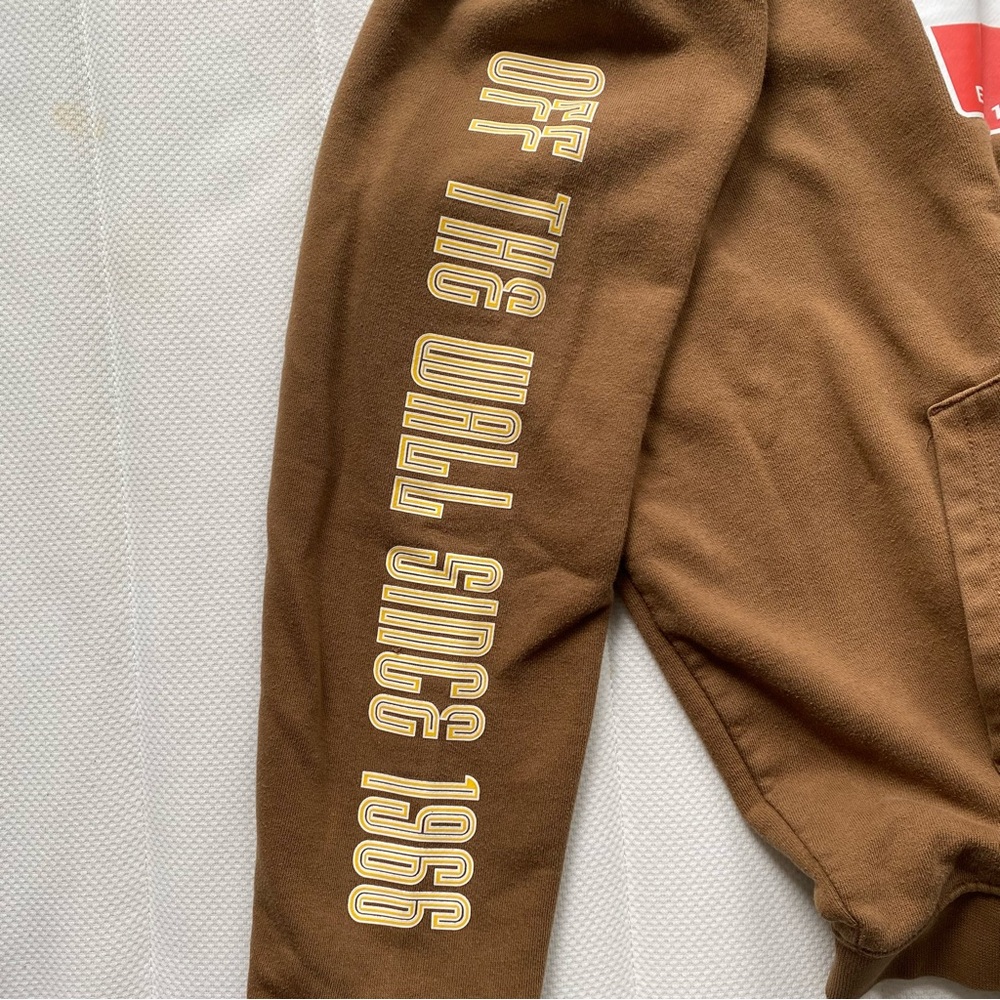 Vans Brown Pullover Hoodie with Retro Chest Logo - Picture 6 of 8